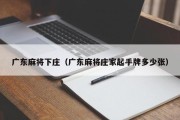 广东麻将下庄（广东麻将庄家起手牌多少张）